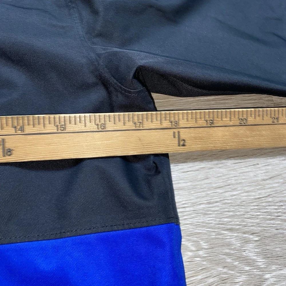 The North Face Boy's DryVent Hooded Rain Jacket M (10/12) Blue Black Windbreaker